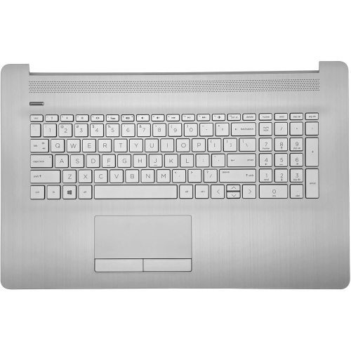 Palmrest for HP 17-by 17T-by 17-CA 17Z-CA  Laptop Backlight Keyboard Assembly with ODD Touchpad L92783-001 Natural Silver